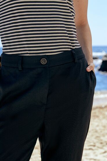 Black linen trousers #2