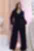 Комбинезон костюмная ткань поливискоза черный большой размер