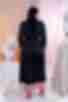 Платье миди на запах искусственный шелк черное большой размер