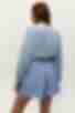 Light blue bodysuit blouse made of soft rayon