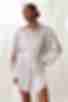 Платье-рубашка из искусственного шелка бежевые полоски на молочном