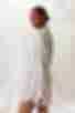 Сукня-сорочка зі штучного шовку бежеві смужки на молочному