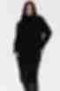 Сукня пряма зі стійкою міді ангора-рубчик чорна великий розмір