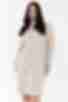 Сукня пряма зі стійкою міді ангора-рубчик бежева великий розмір