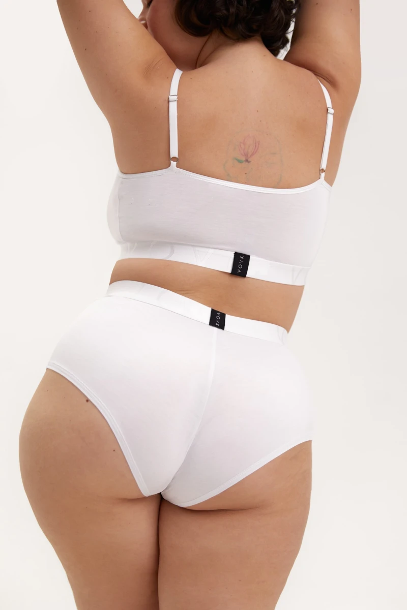 Milky knitted boyshorts plus size