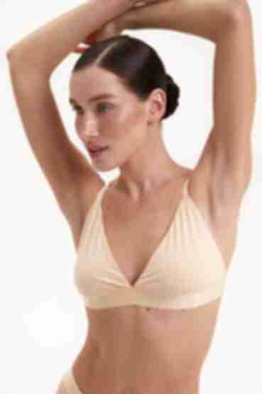 Beige biflex bra