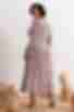 Платье миди штапель светло-розовые цветы на моко большой размер