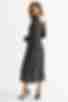 Платье миди штапель молочный мелкоцвет на черном