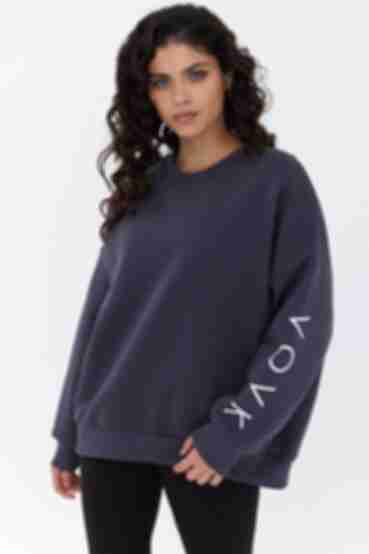 Graphite knitted VOVK sweatshirt