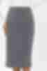 Gray and black demi pencil skirt in herringbone