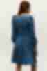 Сукня міні штучний шовк синя