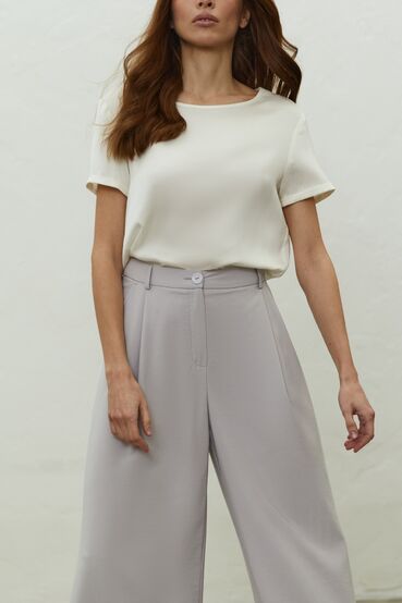 Gray suiting fabric trousers #2