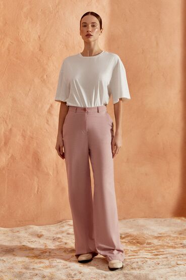 Taffy straight linen trousers