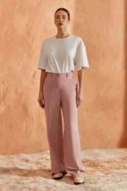 Taffy straight linen trousers