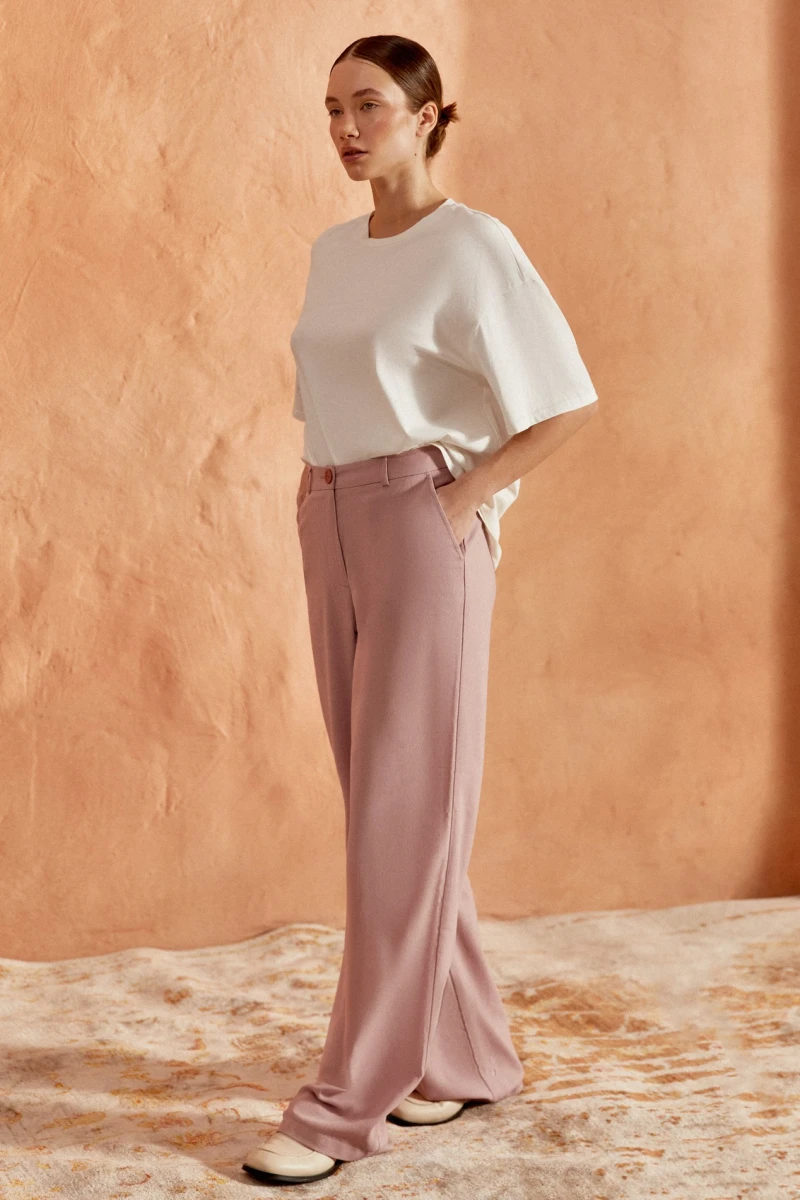 Taffy straight linen trousers