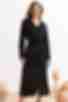 Black midi artificial silk dress