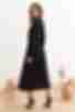 Платье миди искусственный шелк черное