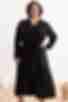 Сукня міді штучний шовк чорна великий розмір