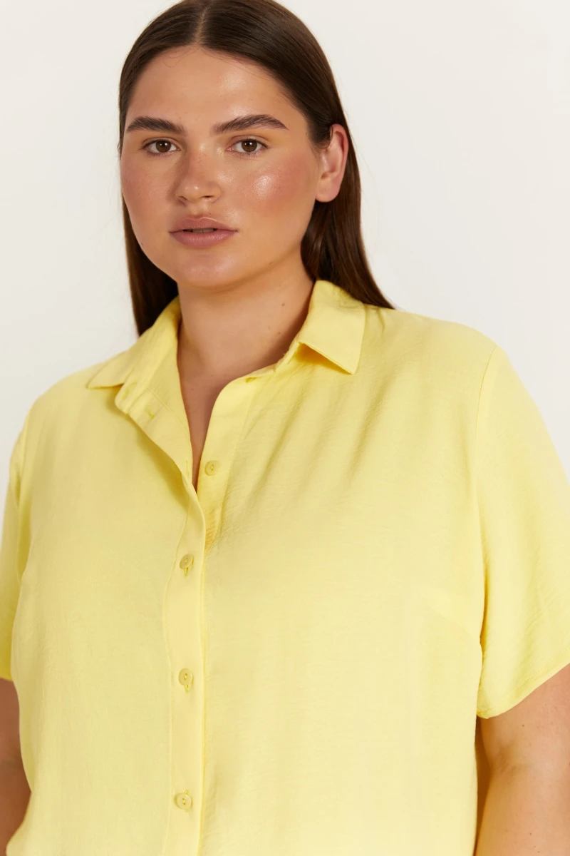 Lemon viscose palazzo pants