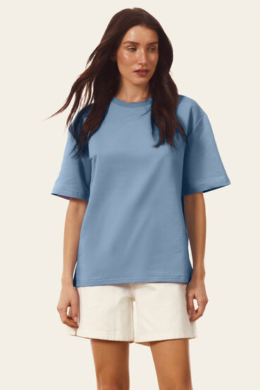 Light blue oversize knitted T-shirt #2