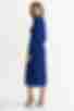 Сукня міді трикотажна рубчик синя
