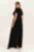 Комбінезон з втачним поясом віскоза жатка чорний великий розмір