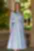 Сукня-сорочка міді спідниця півсонце котон різнокольоровий горох на небесному
