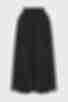 Black midi voluminous skirt made of soft rayon plus size