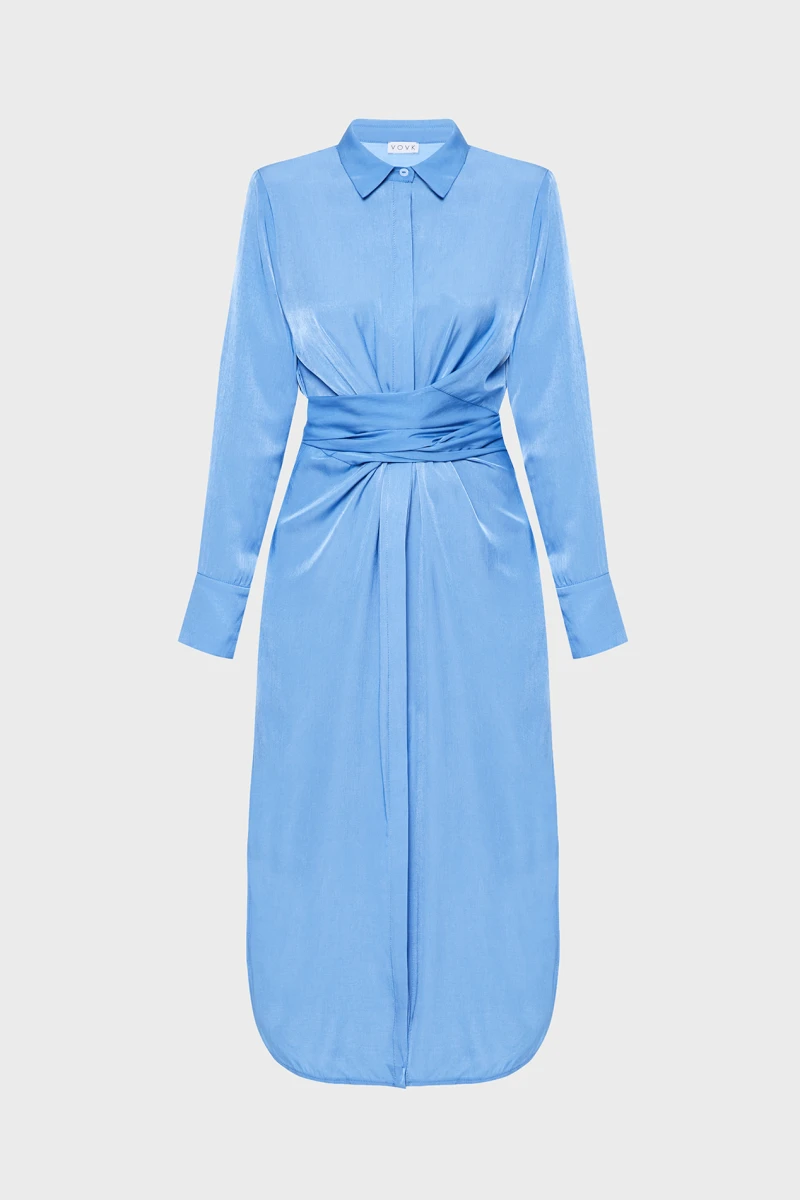 Dress-shirt midi staple blue