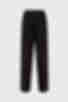 Pants on an elastic band suit fabric black