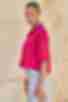 Fuchsia short artificial silk shirt