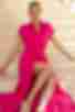 Short sleeve maxi staple fuchsia shirt dress