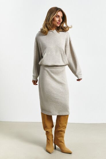 Dress - hoodie demi angora moco