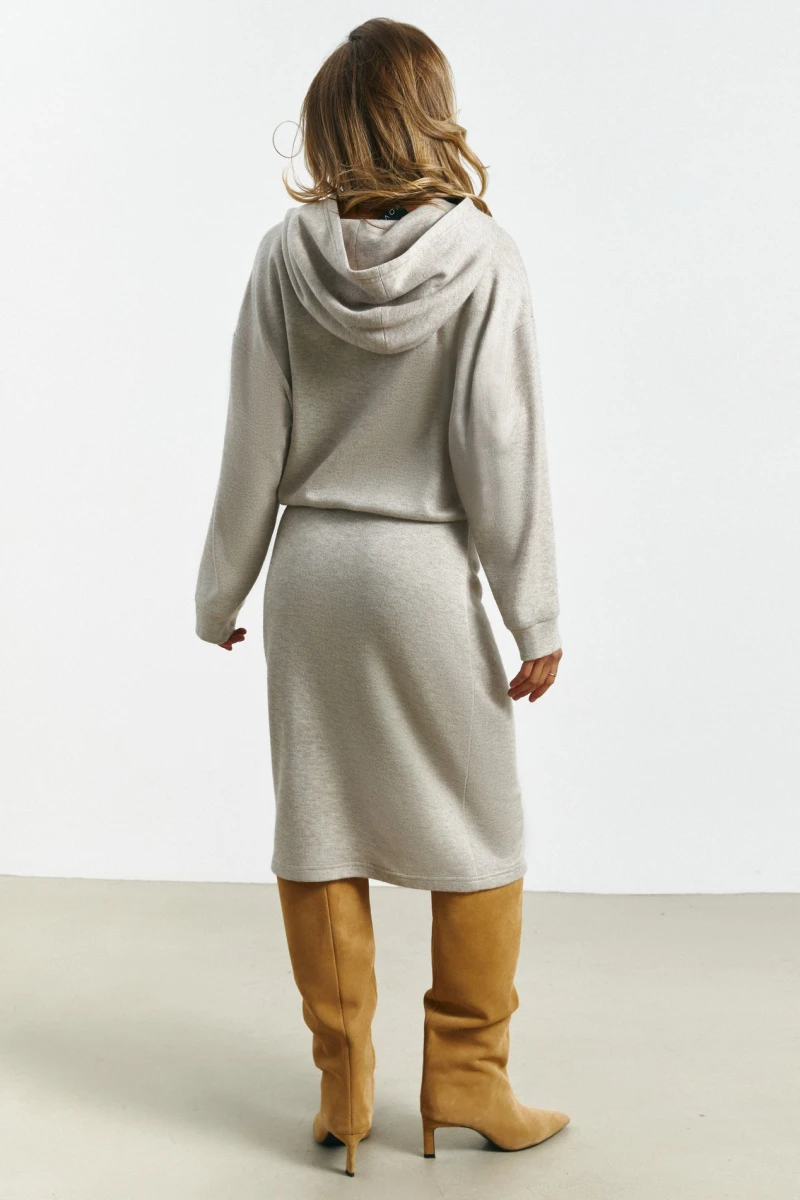 Dress - hoodie demi angora moco