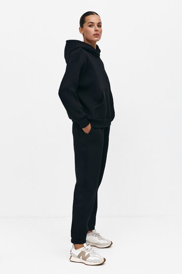 Hoodie suit and trousers knitted black #2