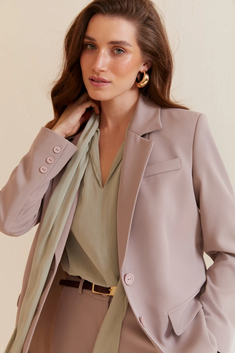 Jacket suit fabric cappuccino