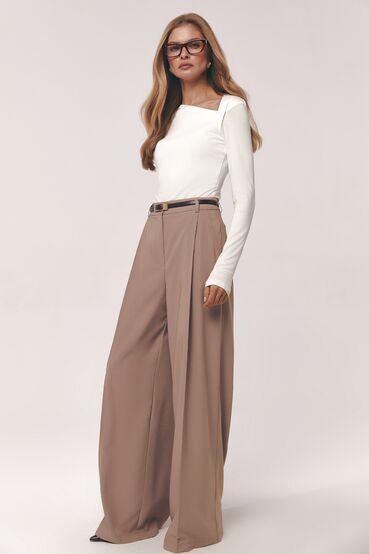 Straight suit pants cappuccino fabric #2