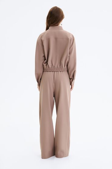 Short bomber suit and trousers with elastic waistband suit fabric moco #2