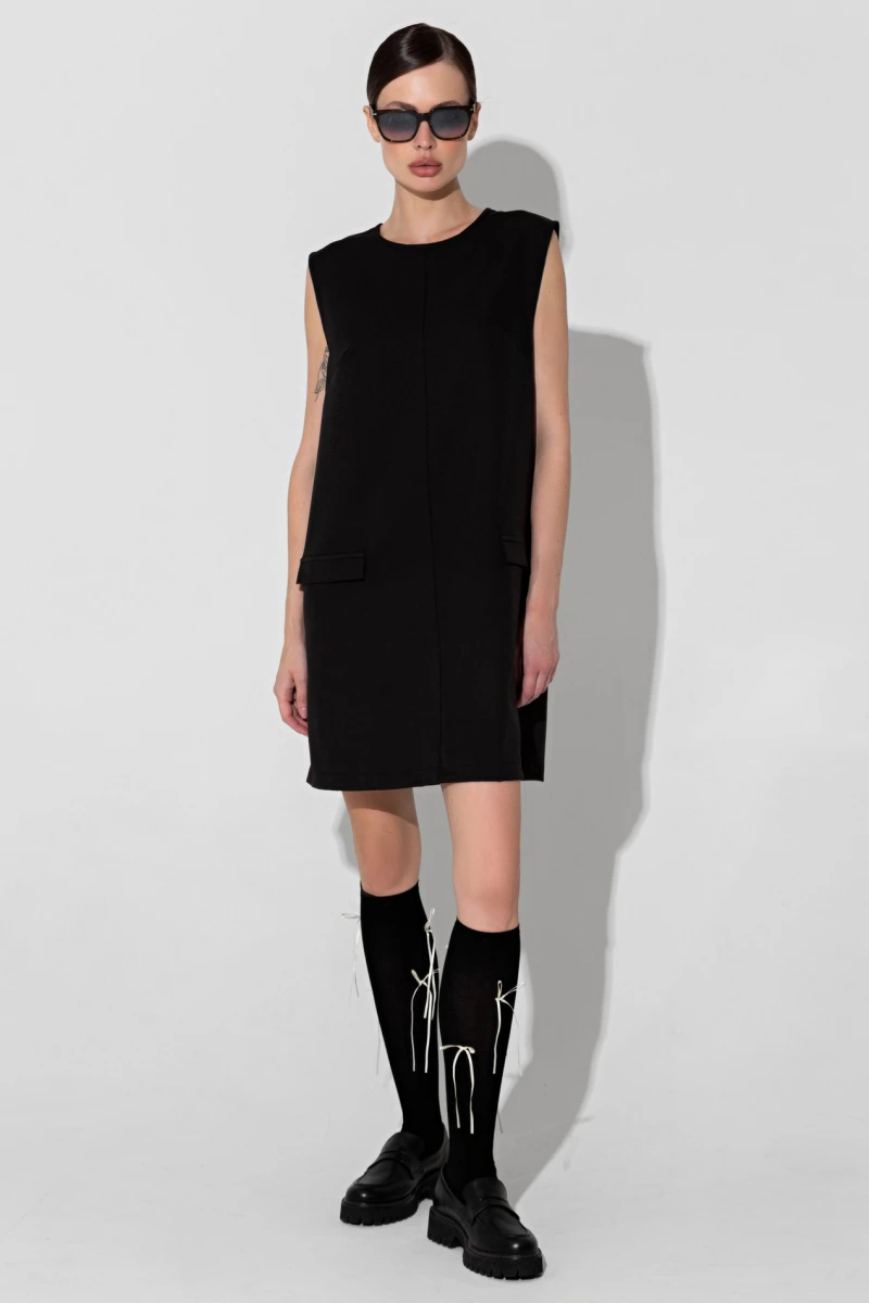 Black mini sundress