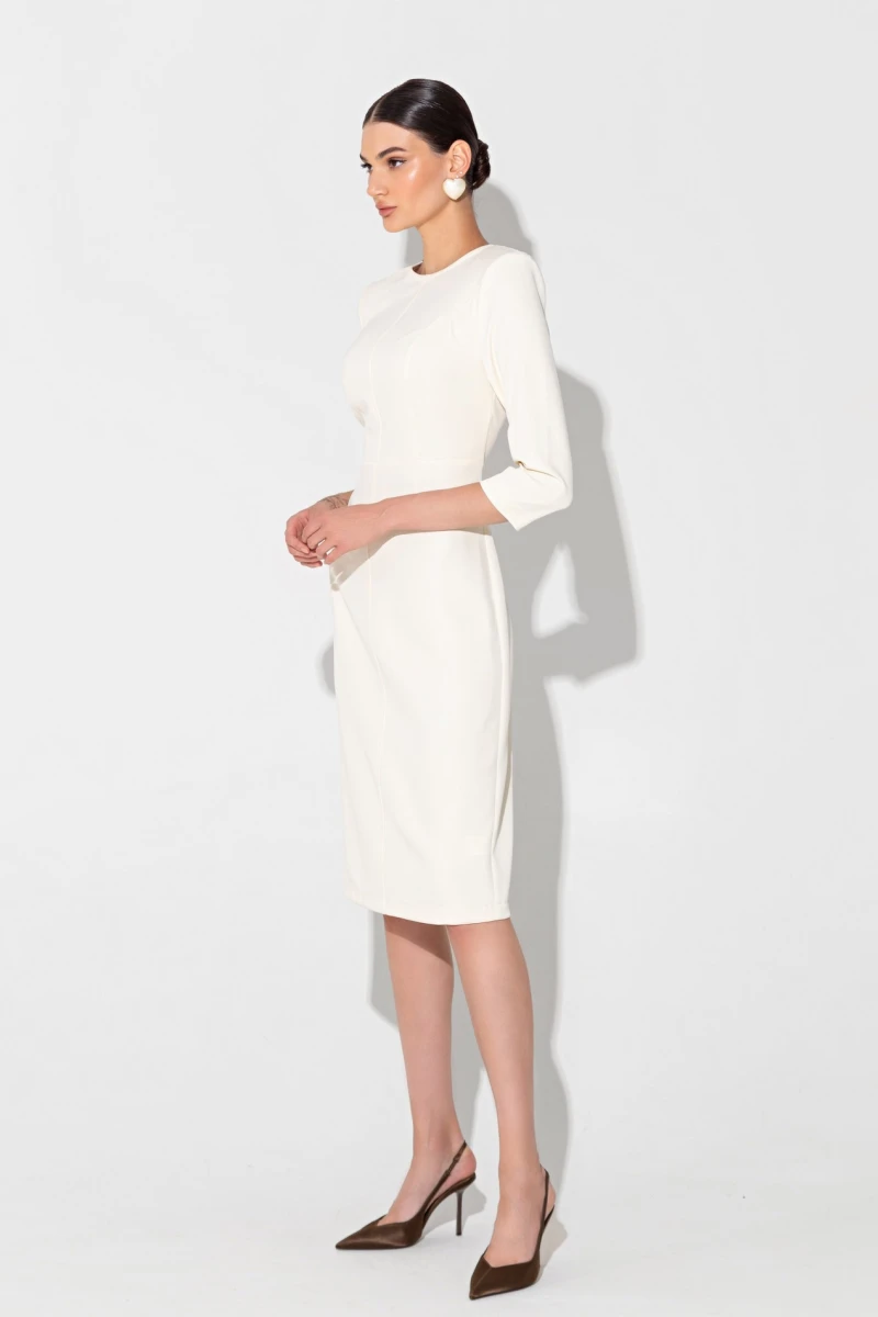 Cream midi dress - case