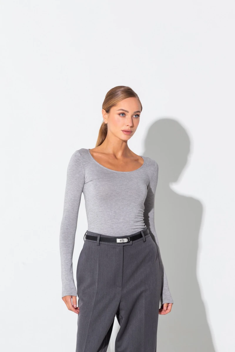 Graphite tapered trousers