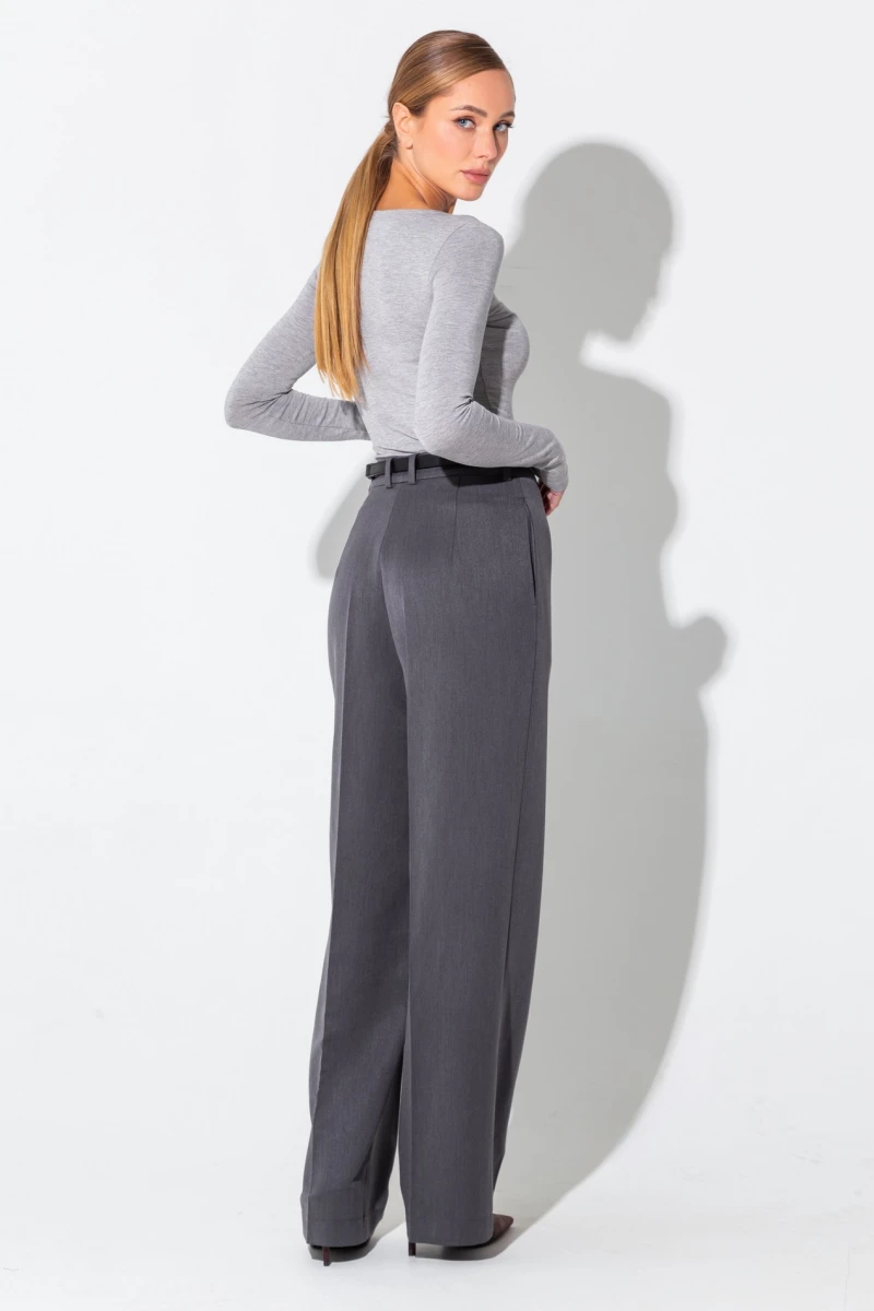 Graphite tapered trousers