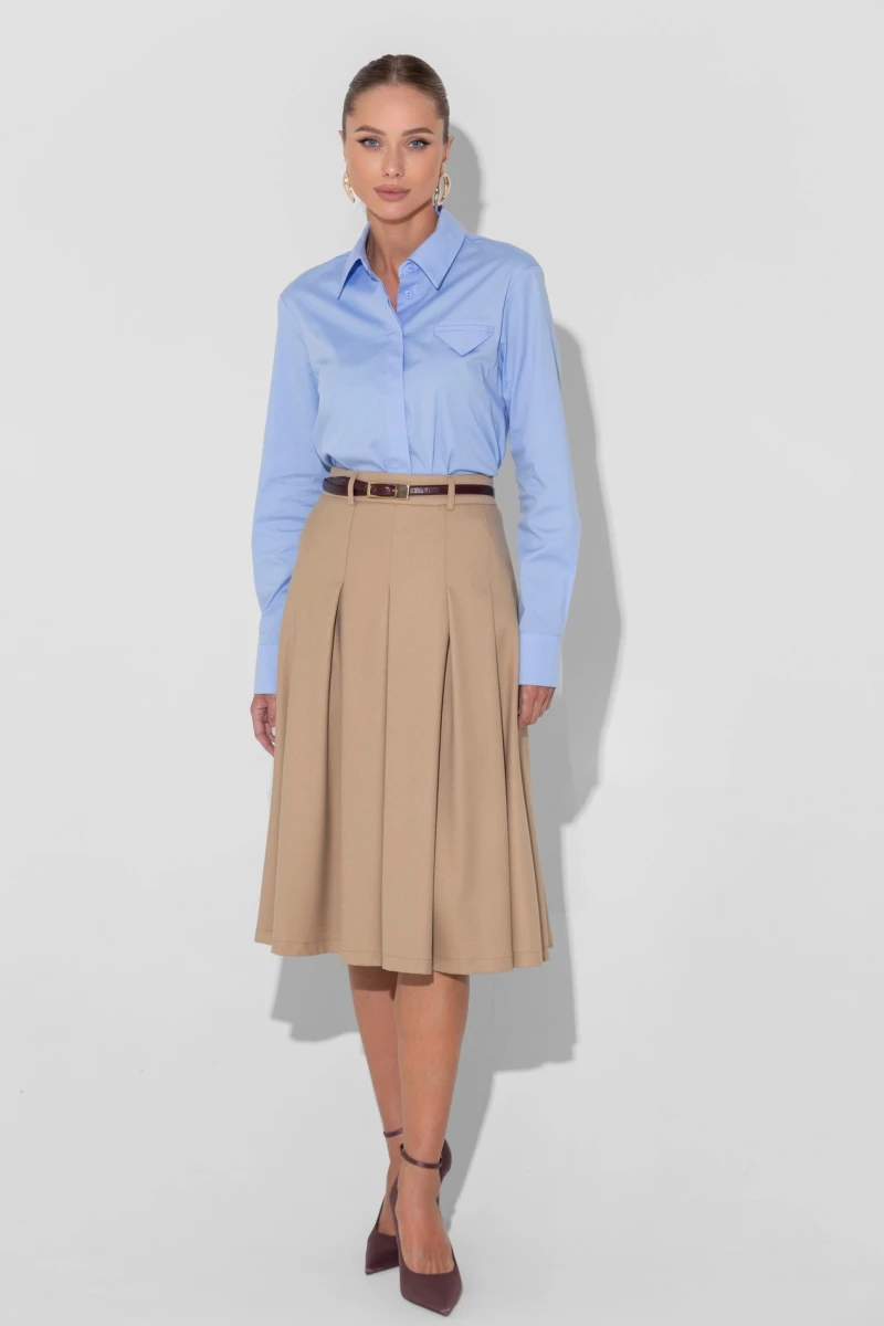 Blue cotton shirt