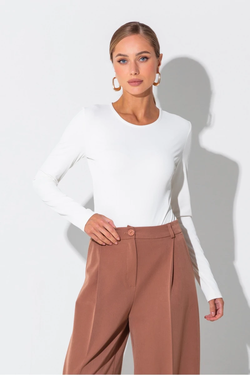 Milk knit bodysuit