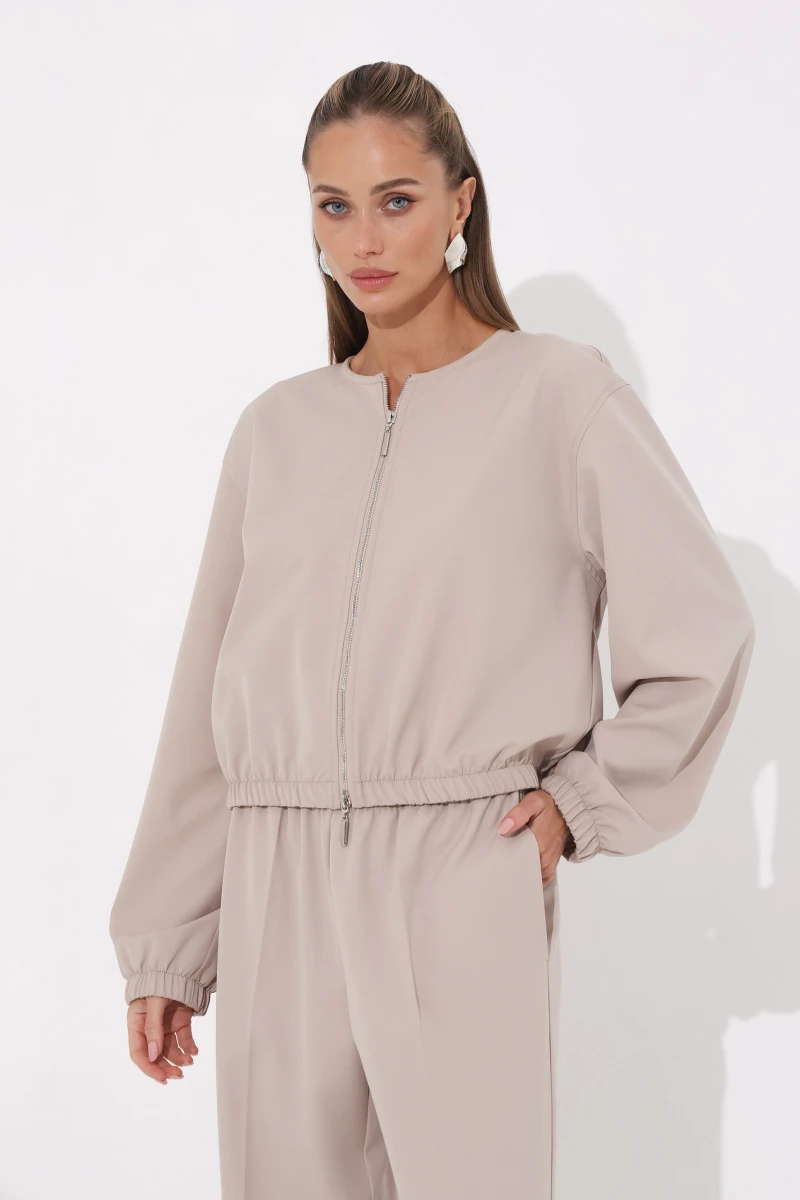 Beige suit