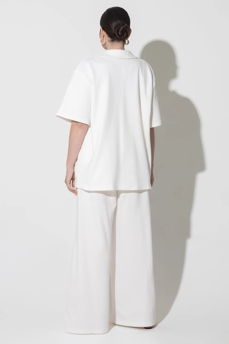 Milk knitwear suit plus size