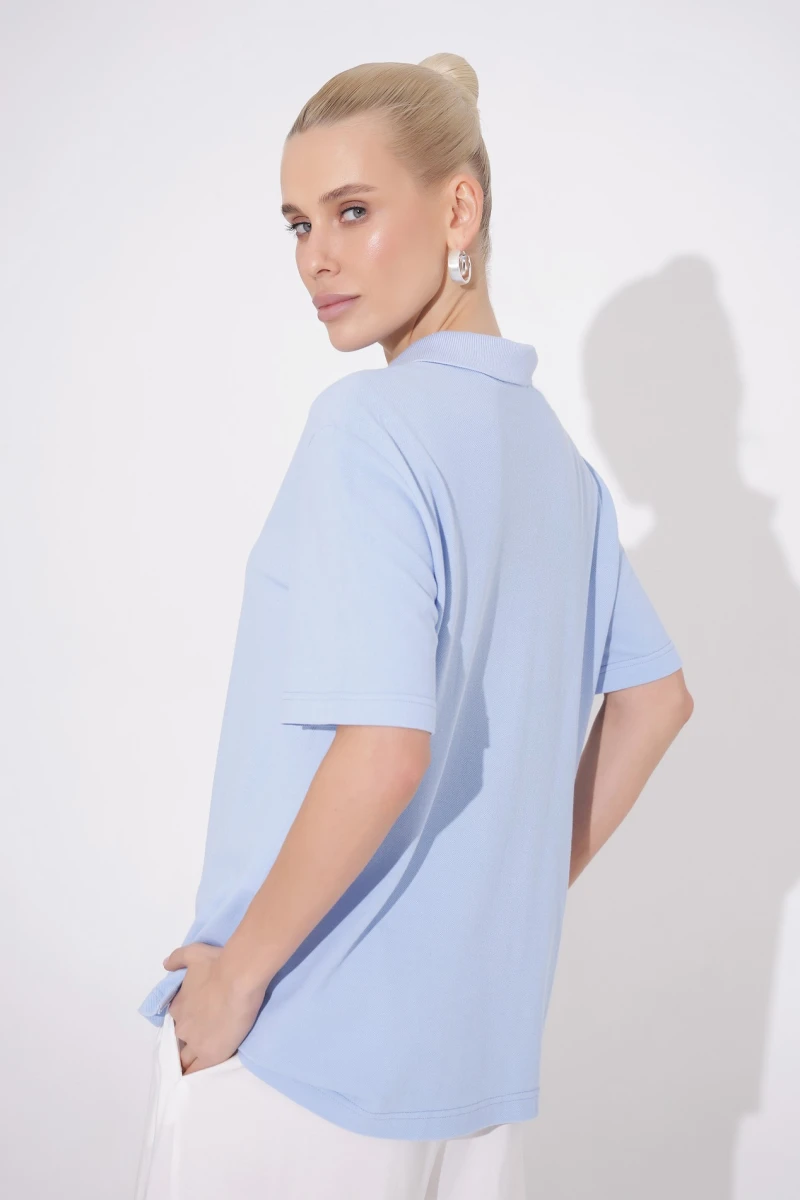 Blue polo