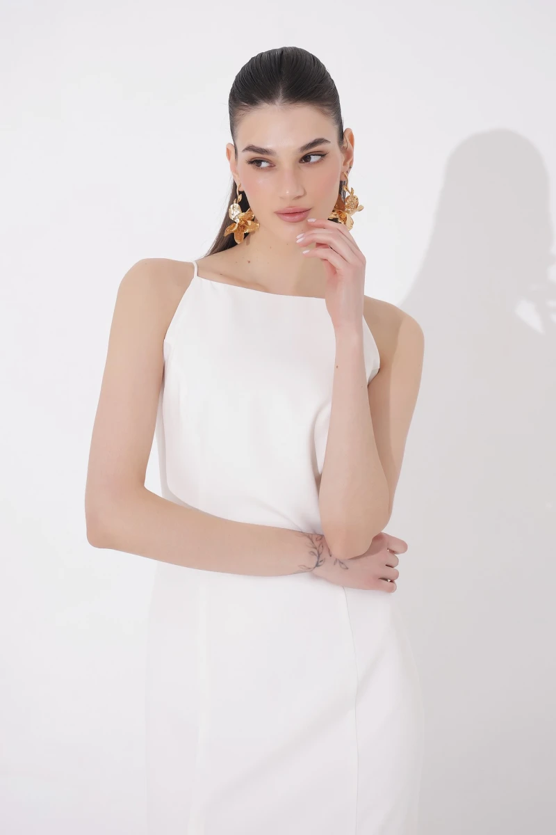 Milk midi dress