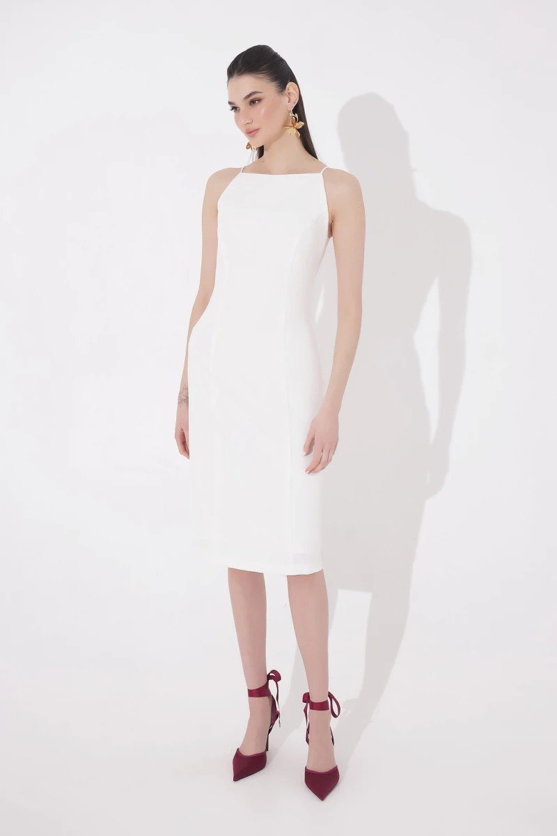 Milk midi dress