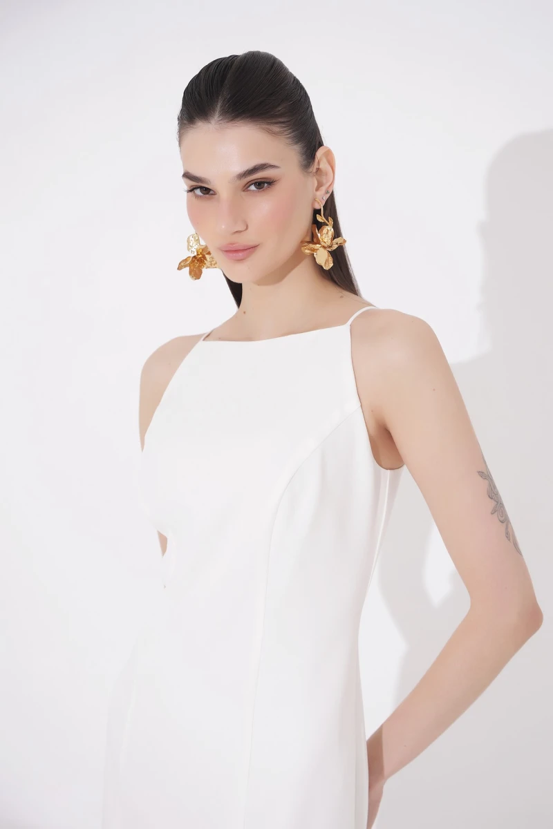 Milk midi dress